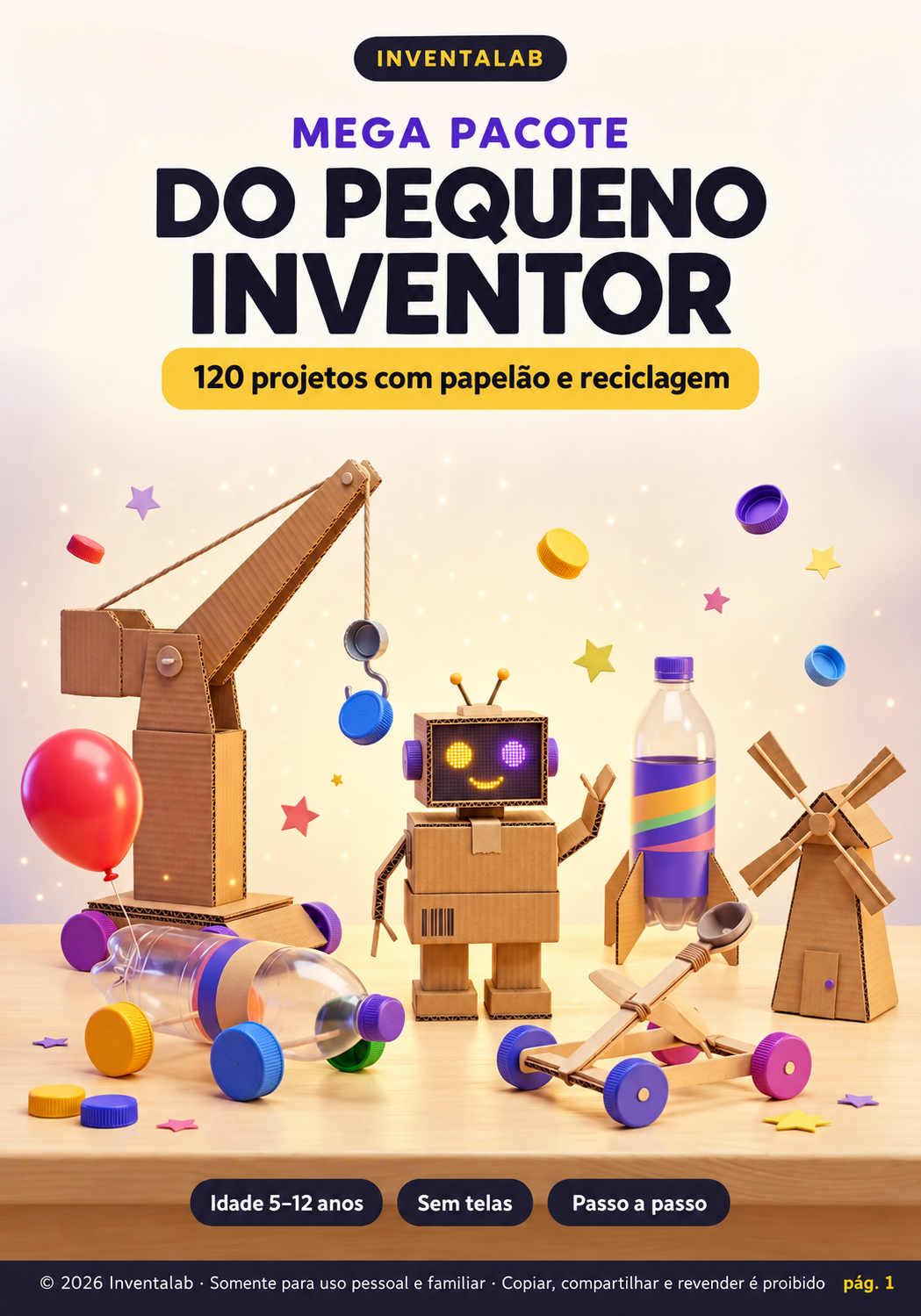Capa do Mega Pacote do Pequeno Inventor