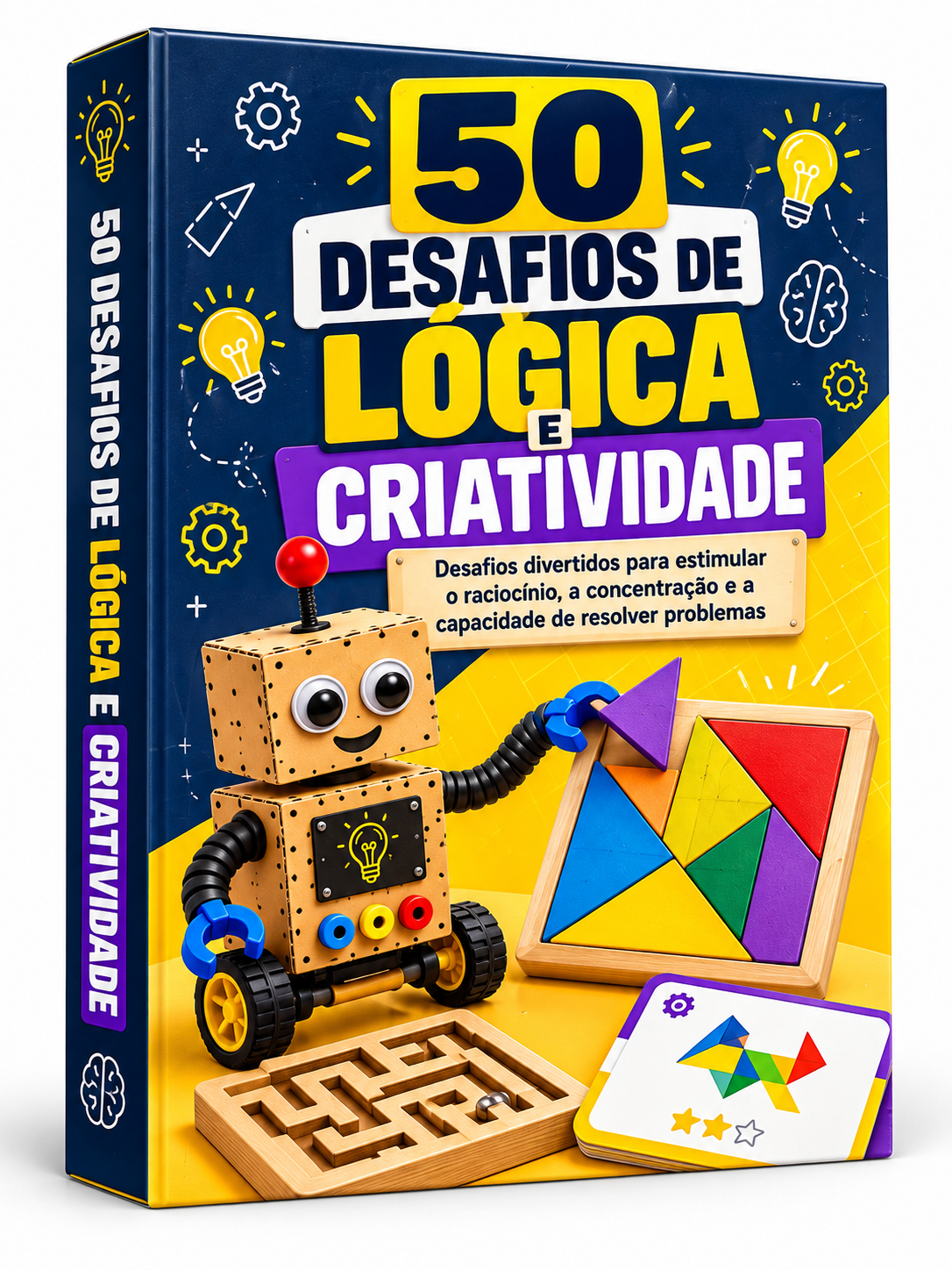 Capa em português: 50 desafios de lógica e criatividade